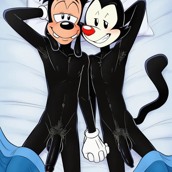 Max Goof, Yakko Warner (Animaniacs, Disney) Created By Boxen549