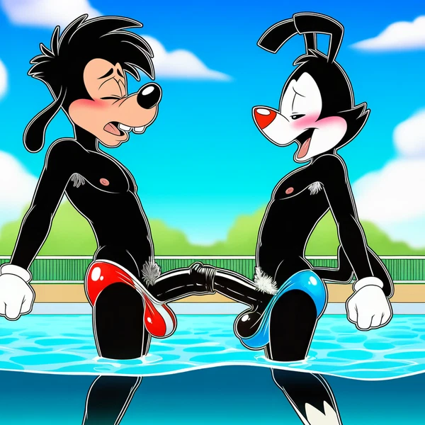 Max Goof, Yakko Warner (Animaniacs, Disney) Created By Boxen549