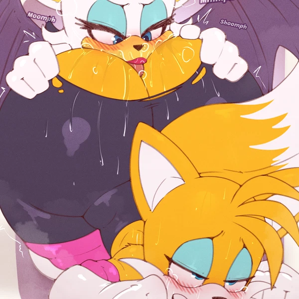 miles prower, rouge the bat (sega, sonic the hedgehog (series)) created by pony dreaming