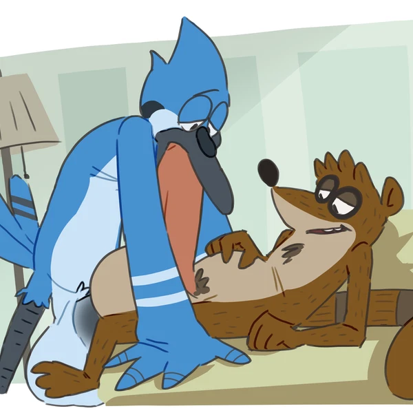 mordecai (regular show), rigby (regular show) (cartoon network, regular show) created by maxpany