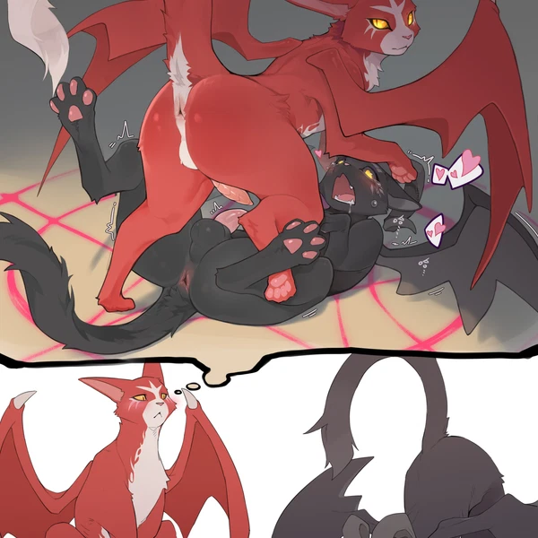 nekoryuu (cat and dragon) (mythology, the cat and the dragon) created by sssshark (artist)