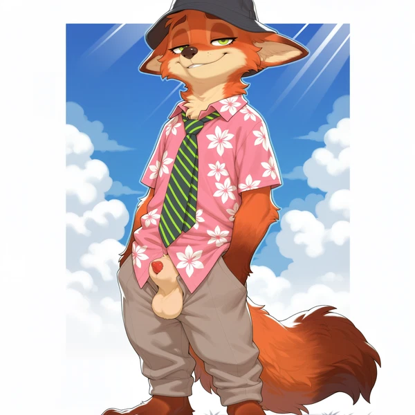 nick wilde (disney, zootopia) created by burioth