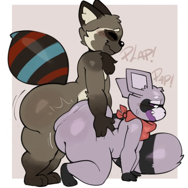 rambley raccoon (indigo park) created by virito