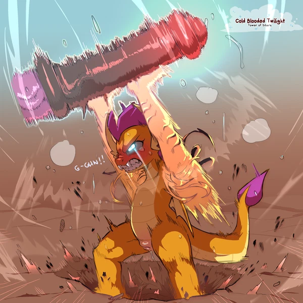 smolder (mlp), twilight sparkle (mlp) (friendship is magic, hasbro) created by cold-blooded-twilight