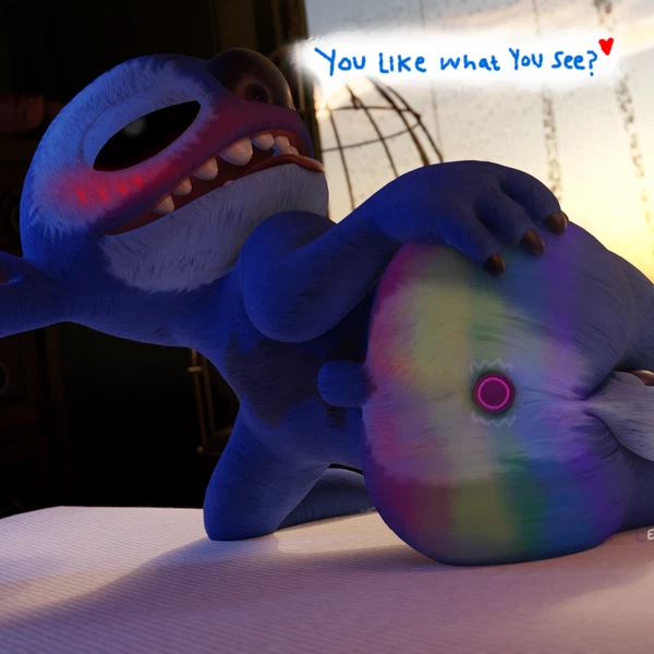 Stitch (Lilo And Stitch) (Disney, Lgbt Pride Month) Created By Lewdview