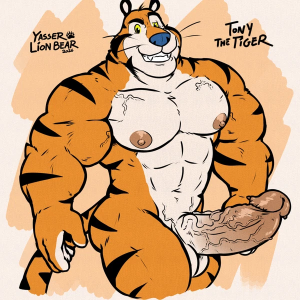 tony the tiger (frosted flakes, kellogg's) created by yasser