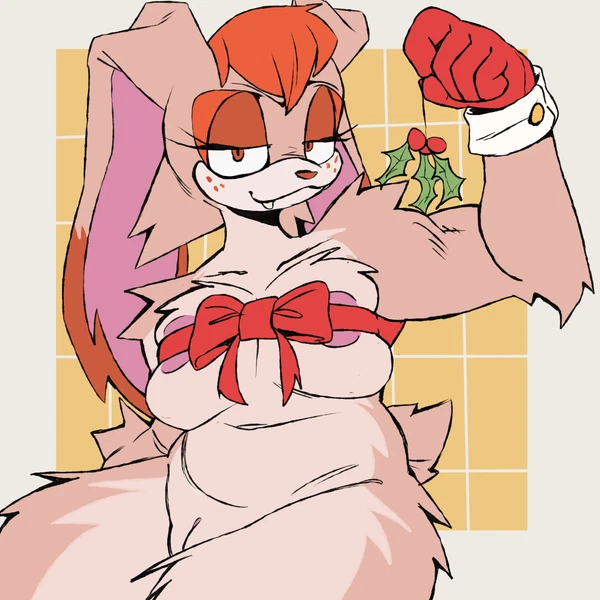 vanilla the rabbit (christmas, sega) created by aaaaaron122