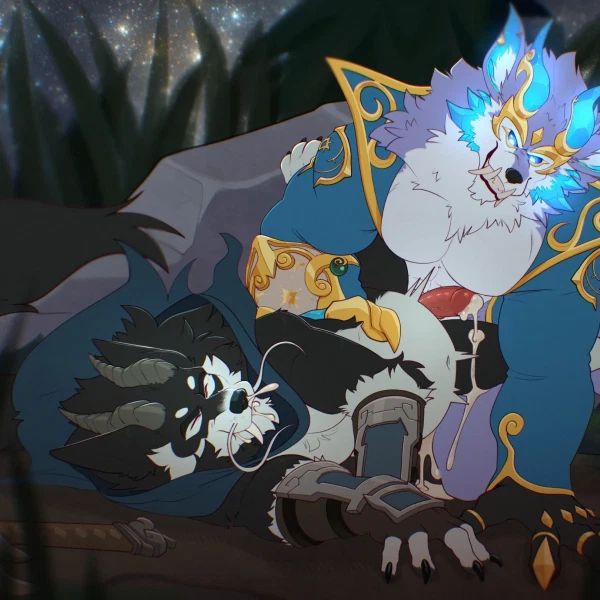 warwick (lol) (league of legends, mythology) created by soradezwolfox