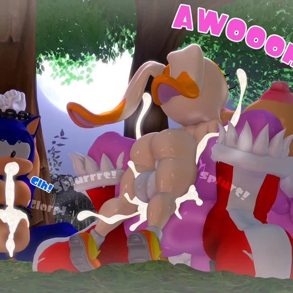 Amy Rose, Amy Rose The Werehog, Cream The Rabbit (Sega, Sonic The Hedgehog (Series)) Created By Leviantan581re