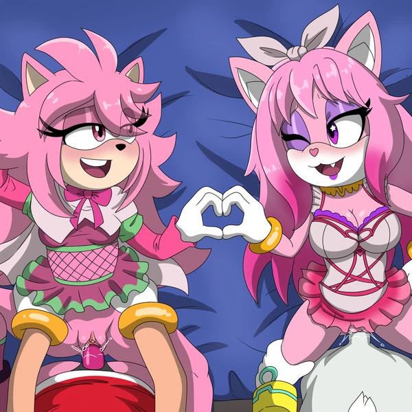 Amy Rose, Emzberry, Fan Character (Sega, Sonic The Hedgehog (Series))