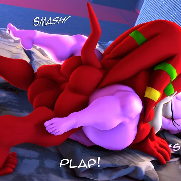 Amy Rose, Knuckles The Echidna (Sega, Sonic The Hedgehog (Series)) Created By Rocketspuff