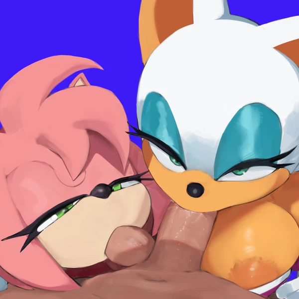 Amy Rose, Rouge The Bat (Sega, Sonic The Hedgehog (Series)) Created By Cranihum