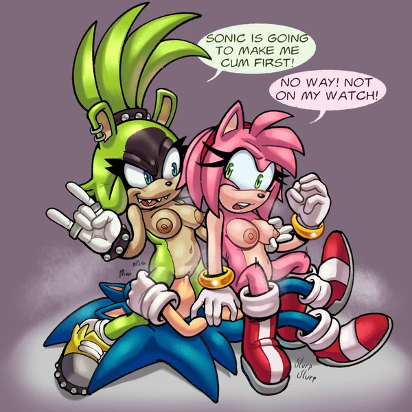 Amy Rose, Sonic The Hedgehog, Surge The Tenrec (Idw Publishing, Sega) Created By Boobtardd