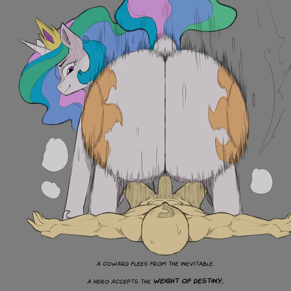 Anon, Princess Celestia (Mlp) (Friendship Is Magic, Hasbro) Created By Cold-Blooded-Twilight, Third-Party Edit