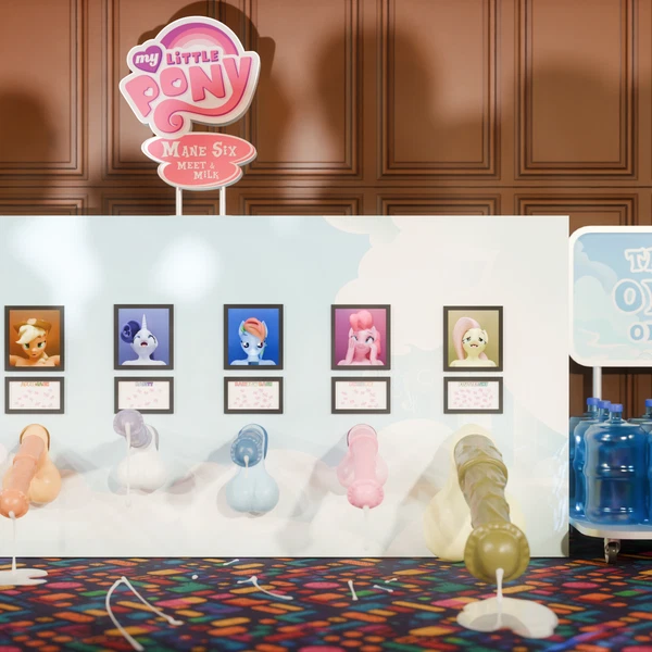 Applejack (Mlp), Fluttershy (Mlp), Pinkie Pie (Mlp) (Friendship Is Magic, Hasbro) Created By Onyxsplash