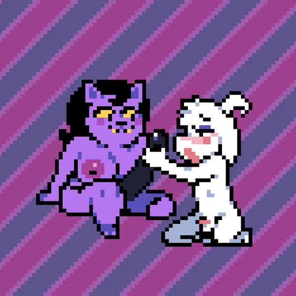 Asriel Dreemurr, Catty Cattenheimer (Undertale, Undertale (Series)) Created By Dracozhilla