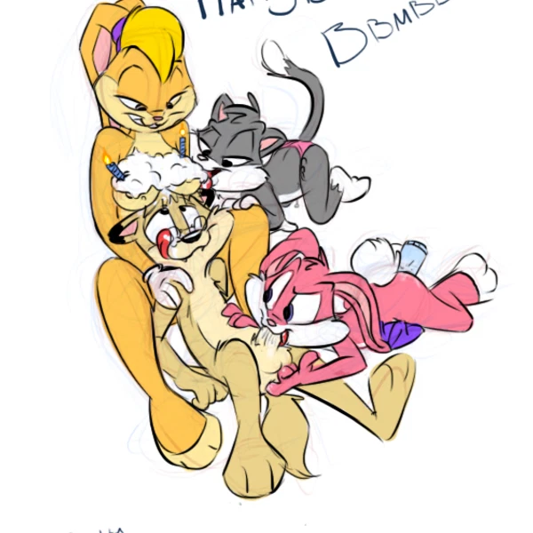Babs Bunny, Lola Bunny, Pietro (Animaniacs, Looney Tunes) Created By Ishoka