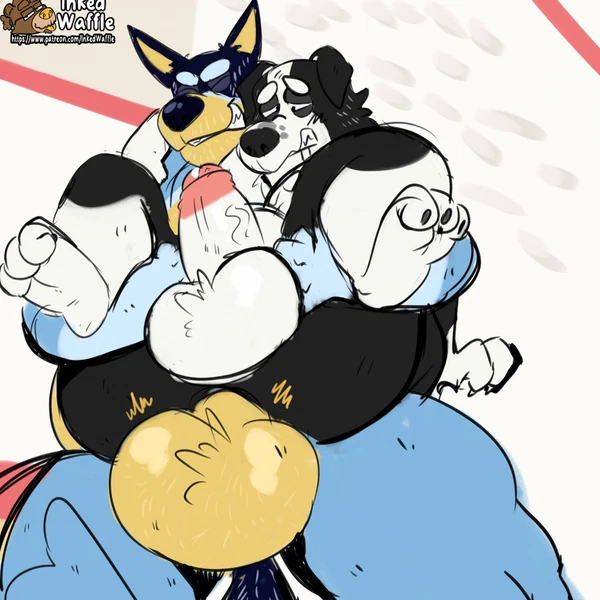 Bandit Heeler, Mackenzie's Dad (Bluey) (Bluey (Series)) Created By Inked-Waffle