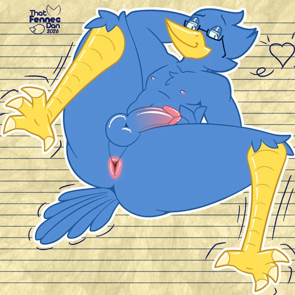 Berdly (Deltarune, Undertale (Series)) Created By Thatfennecdan