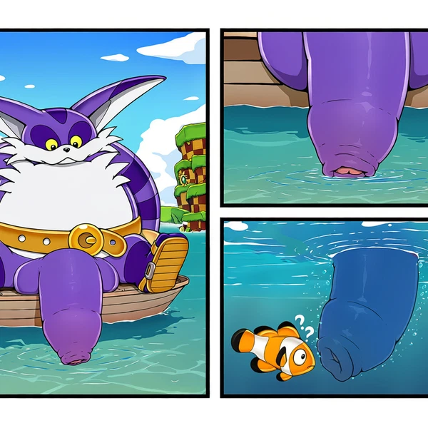 Big The Cat (Sega, Sonic The Hedgehog (Series)) Created By Boxen549