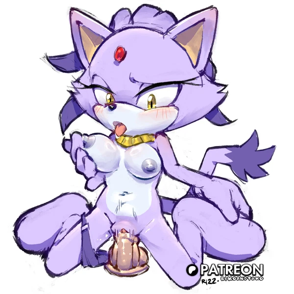 Blaze The Cat (Sega, Sonic The Hedgehog (Series)) Created By Rikoandtako