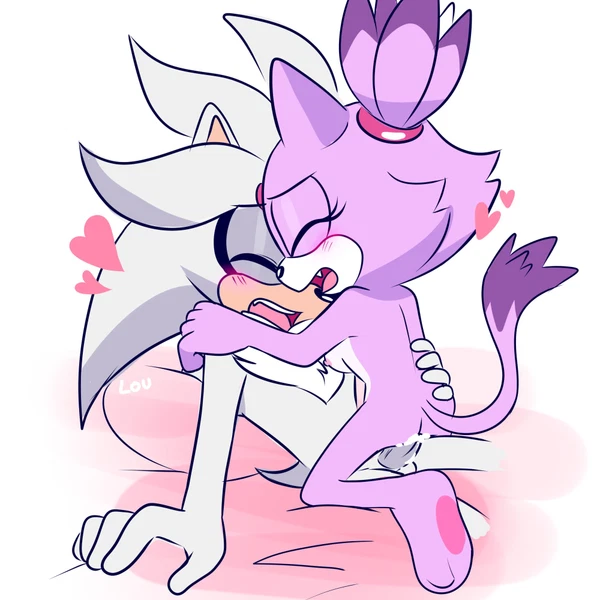 Blaze The Cat, Silver The Hedgehog (Sega, Sonic The Hedgehog (Series)) Created By Himooncake, Lou Lubally