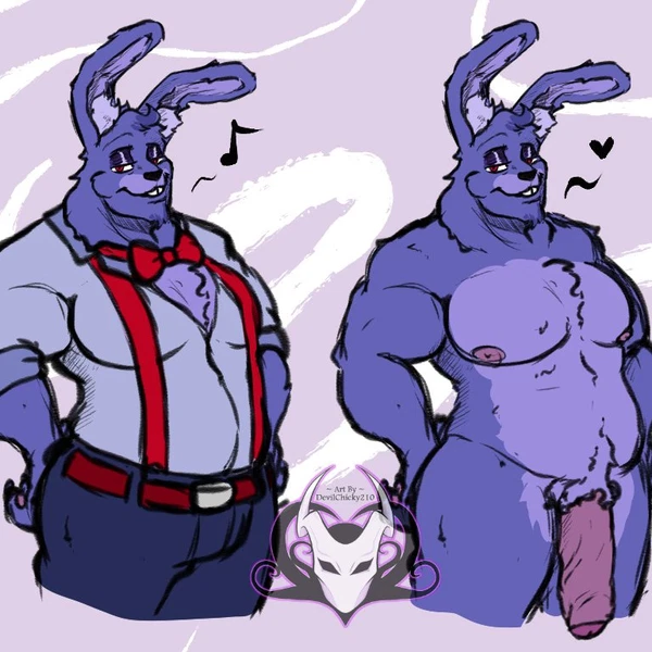 Bonnie (Fnaf) (Five Nights At Freddy's, Scottgames) Created By Devilchicky210