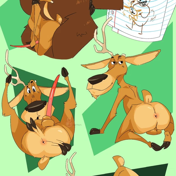 Boog (Open Season), Elliot (Open Season) (Open Season) Created By Hwantsarts