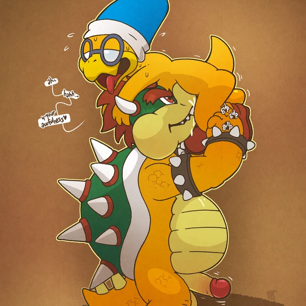 Bowser, Kamek (Mario Bros, Nintendo) Created By Argon Vile
