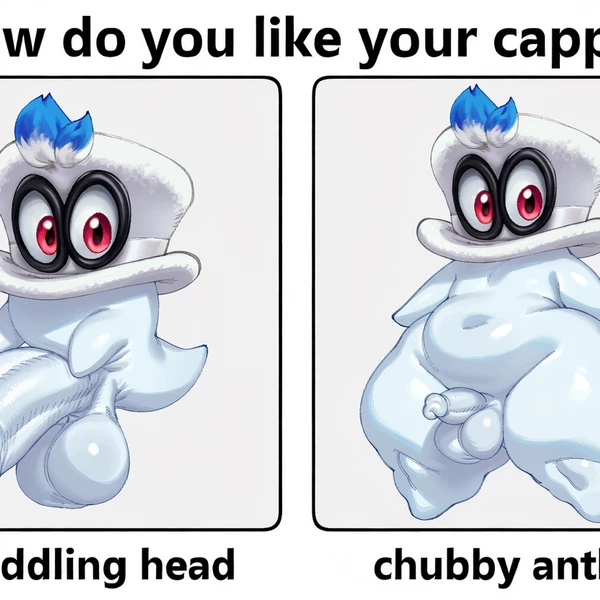 Cappy (Mario) (Mario Bros, Nintendo) Created By Hellsonger