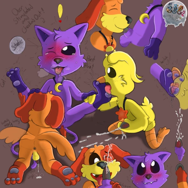 Catnap (Poppy Playtime), Dogday (Poppy Playtime), Kickinchicken (Mob Entertainment, Poppy Playtime) Created By Somestickygoo