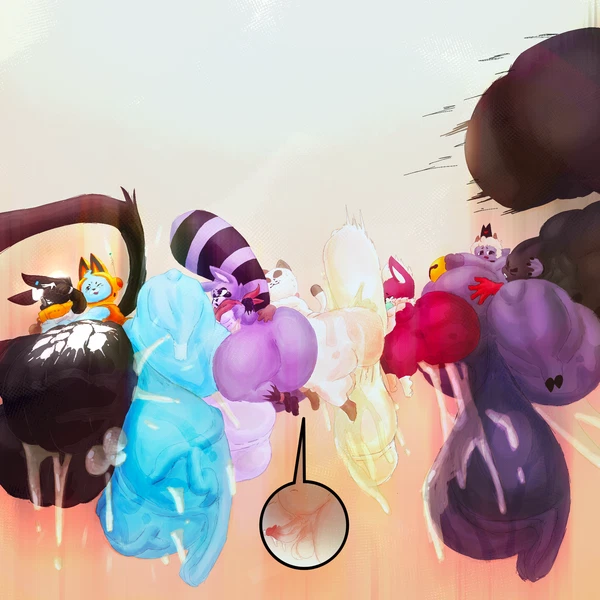 Chip (Sonic), Lamb (Cult Of The Lamb), Puppycat (Asian Mythology, Bee And Puppycat) Created By Lumiink