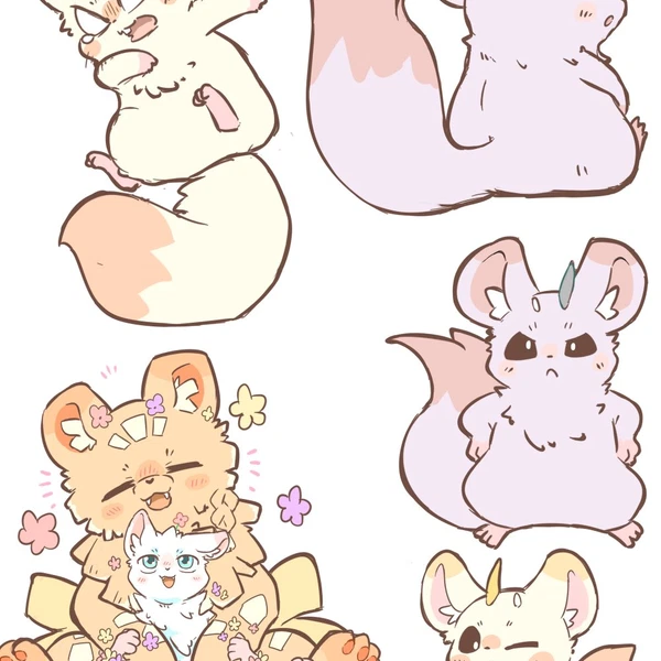 Chugou (Fabulous Beasts), Jinjiao (Fabulous Beasts), Shanque (Fabulous Beasts) (Fabulous Beasts) Created By Mysidia Rabbit (Artist)
