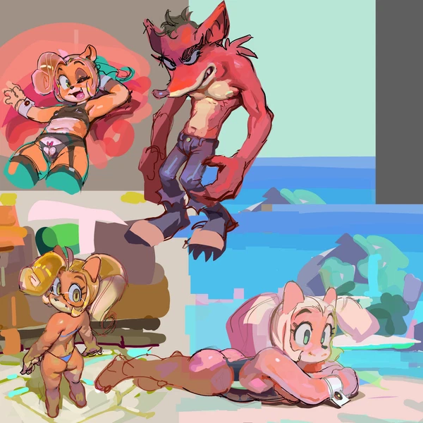 Coco Bandicoot, Evil Crash (Activision, Crash Bandicoot (Series)) Created By Flo