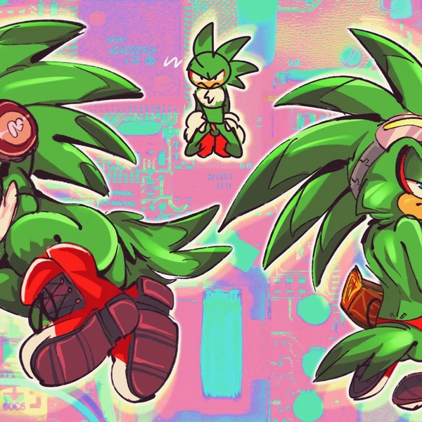 Doctor Starline, Jet The Hawk (Idw Publishing, Sega) Created By Salamikii