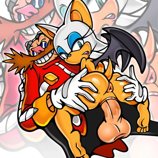 Dr. Eggman, Rouge The Bat (Sega, Sonic The Hedgehog (Series)) Created By Boobtardd