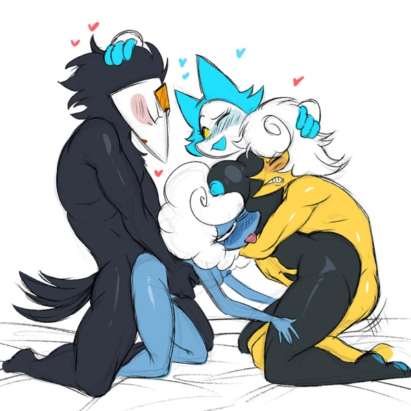 Elnina (Deltarune), Lanino (Deltarune), Swatch (Deltarune) (Deltarune, Undertale (Series)) Created By Mawile123