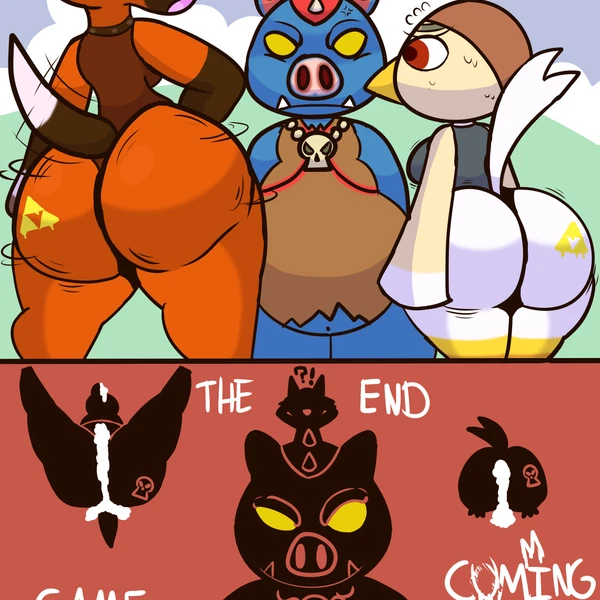 Epona (Animal Crossing), Ganon (Animal Crossing), Medli (Animal Crossing) (Animal Crossing, Instant Loss 2koma) Created By Klutzatdusk
