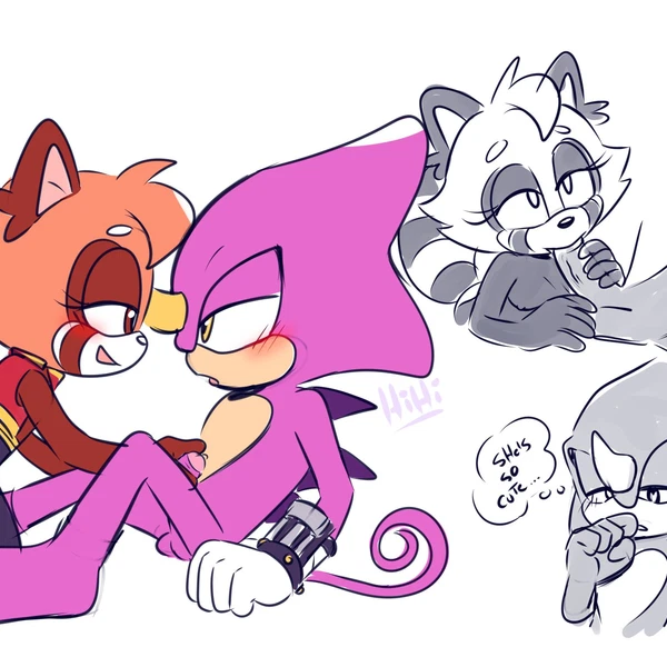 Espio The Chameleon, Fan Character (Sega, Sonic The Hedgehog (Series)) Created By Himooncake, Lou Lubally