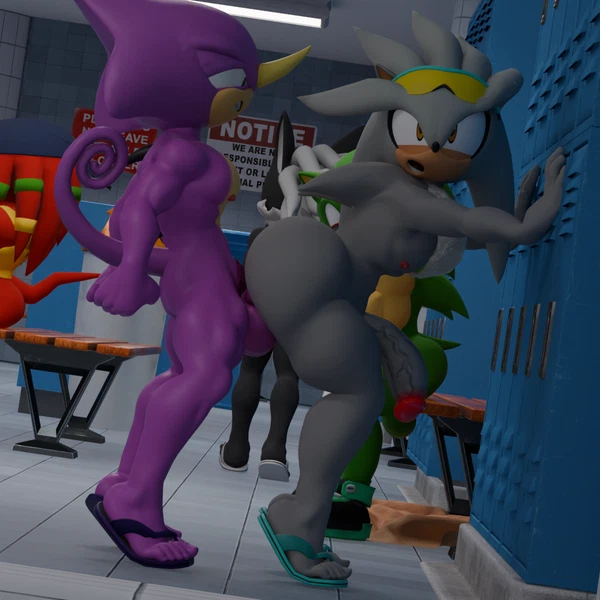Espio The Chameleon, Infinite (Sonic), Knuckles The Echidna (Archie Comics, Sega) Created By Domizoni