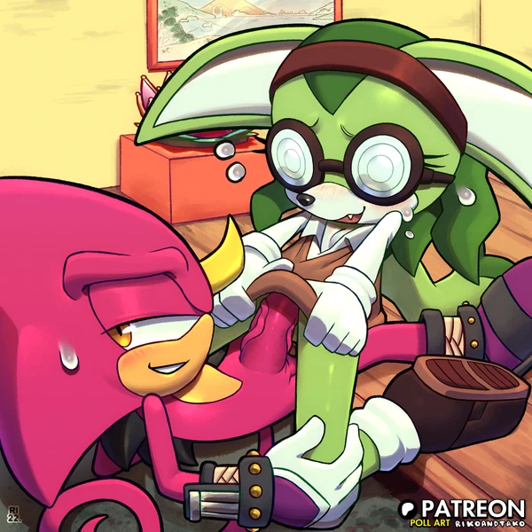Espio The Chameleon, Megani The Jackal (Sega, Sonic The Hedgehog (Series)) Created By Rikoandtako