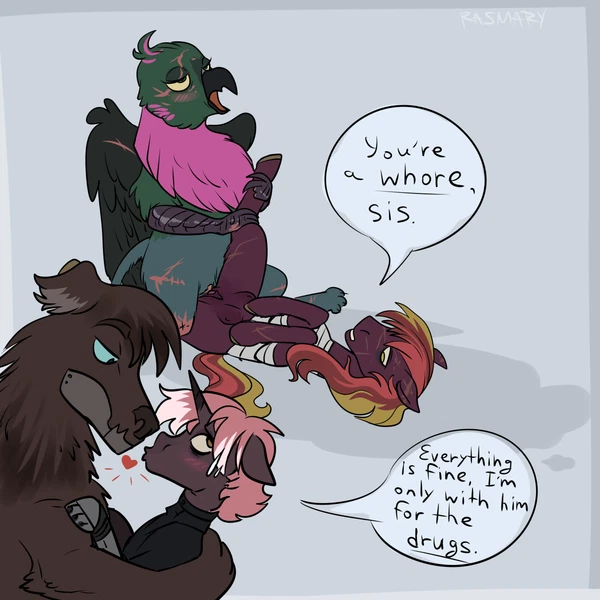 Fan Character, Papirossa(Rasmary), Sacred Canna(Nw) (Fallout Equestria, Friendship Is Magic) Created By Rasmary