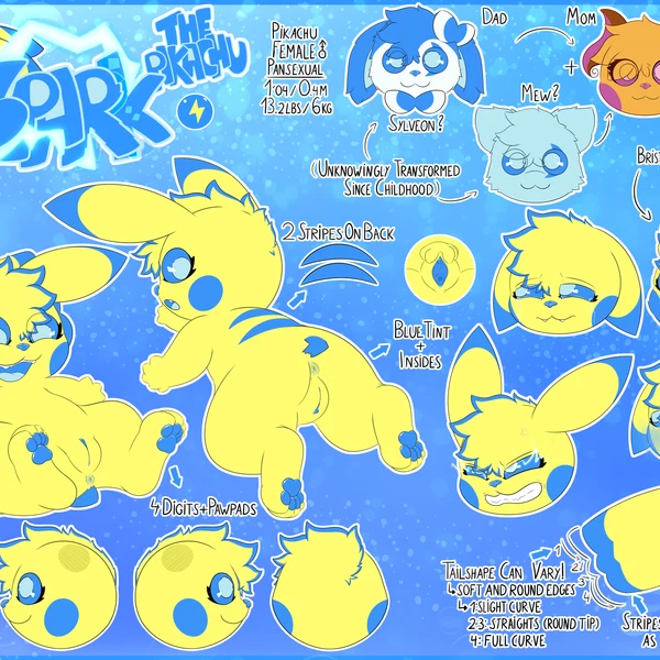 Fan Character, Sparkchu (Nintendo, Pokemon) Created By Sparkchu01