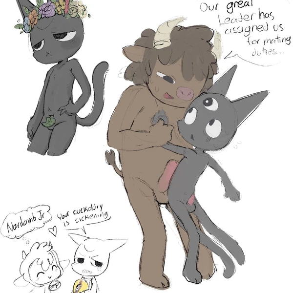 Follower (Cult Of The Lamb), Lamb (Cult Of The Lamb), Narinder (Cult Of The Lamb, Massive Monster (Studio)) Created By Billytorchestra