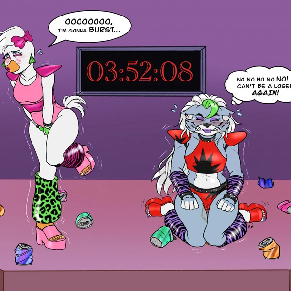 Glamrock Chica, Roxanne Wolf (Five Nights At Freddy's, Five Nights At Freddy's: Security Breach) Created By Bibarel Rei