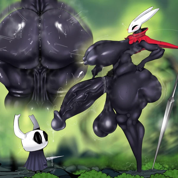 Hornet (Hollow Knight), The Knight (Hollow Knight) (Hollow Knight (Franchise), Team Cherry) Created By Cueilhu Sensei