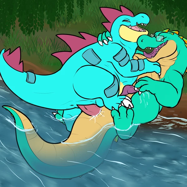 Jacob (Totodileweeb18), Kapri (Flintzell) (Nintendo, Pokemon) Created By Flippin-Rad