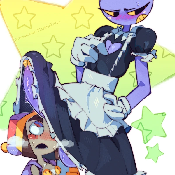 Jax (Tadc), Pomni (Tadc) (Glitch Productions, The Amazing Digital Circus) Created By Disabledfetus