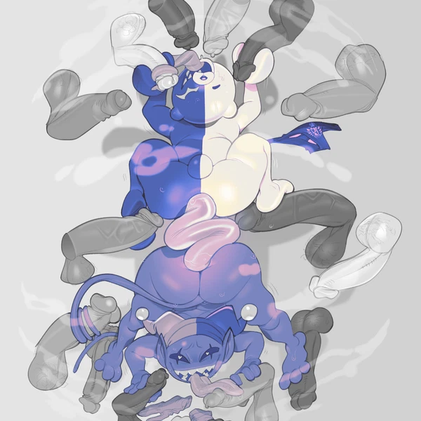 Jevil (Deltarune), Monokuma (Danganronpa, Deltarune) Created By Submarine Screw