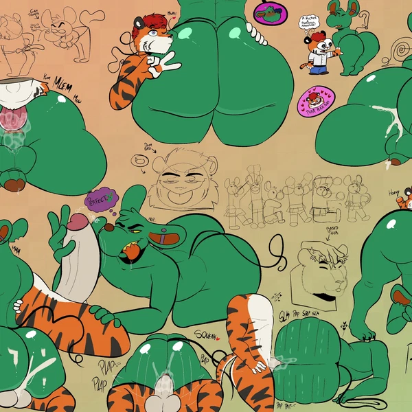 Kicker, Pim Pimling, Roadkill (Zackdadawg) (Adult Swim, Cartoon Network) Created By Zackdadawg